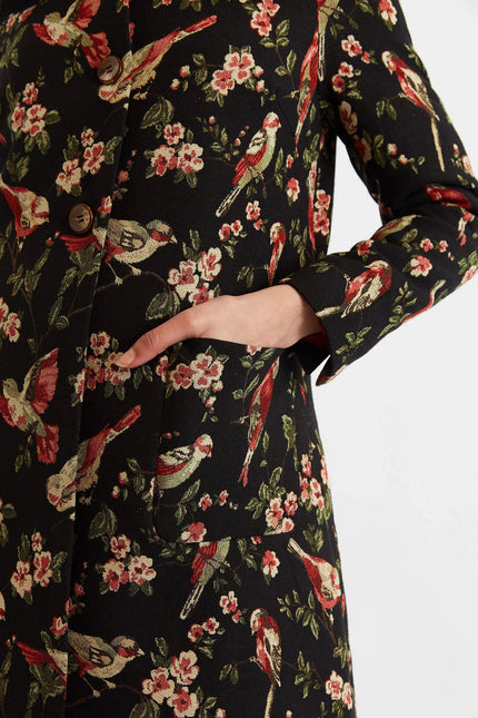 Dryden Tweet Jacquard Coat - Detail 4