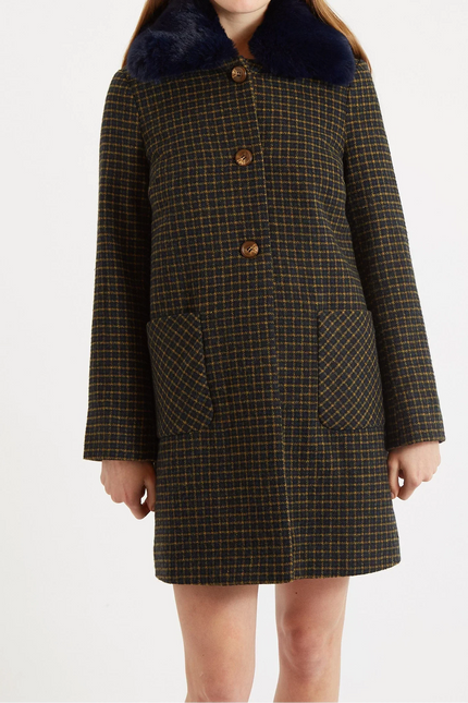 Dryden Warwick Check Coat - Front