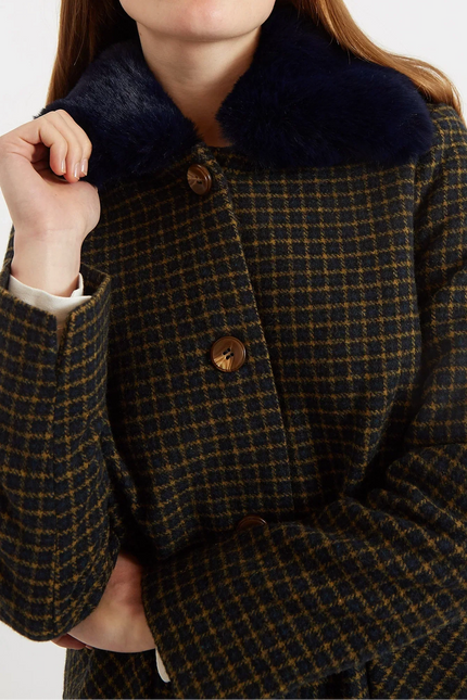 Dryden Warwick Check Coat - Detail 1