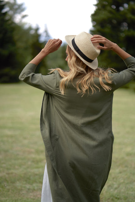 Comfortable and stylish linen cardigan - from NikkaPlace | Effortless fashion for easy living
