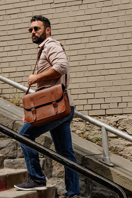 The Dust Company | Briefcase dark brown