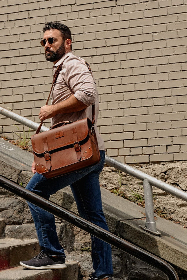 The Dust Company | Briefcase dark brown