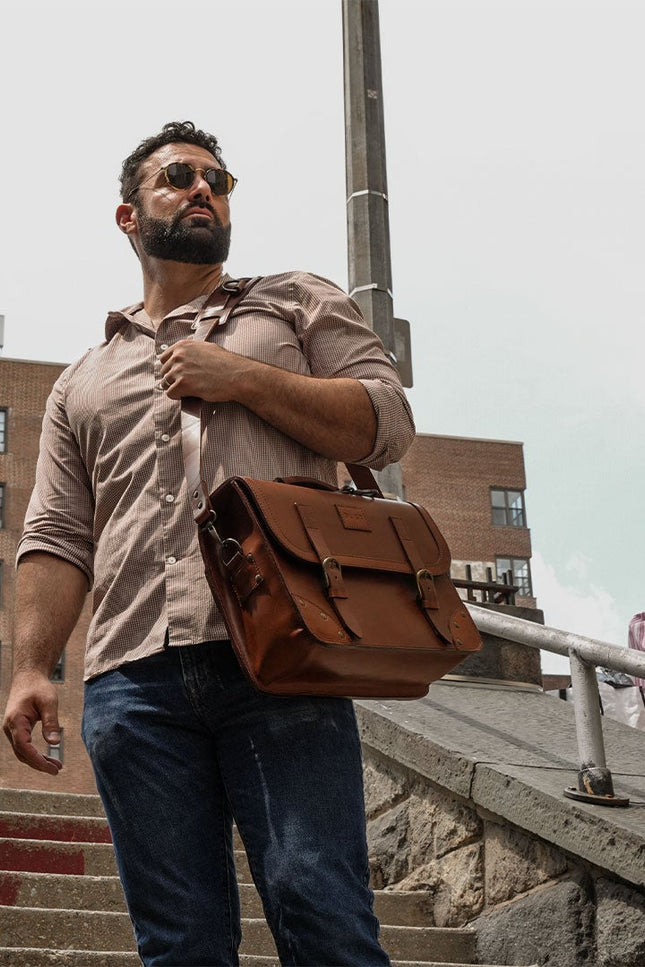 The Dust Company | Briefcase dark brown