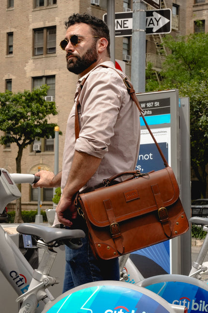 The Dust Company | Briefcase dark brown