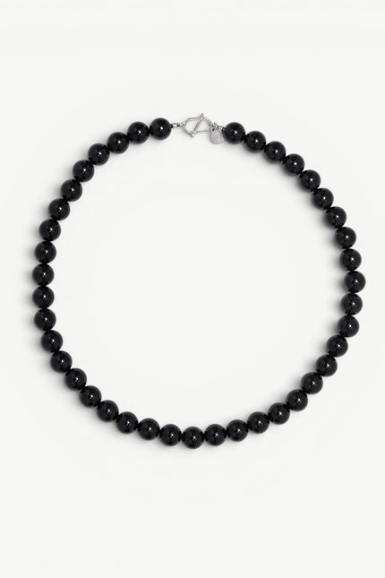 Miss Cecilia | Black Agate Necklace