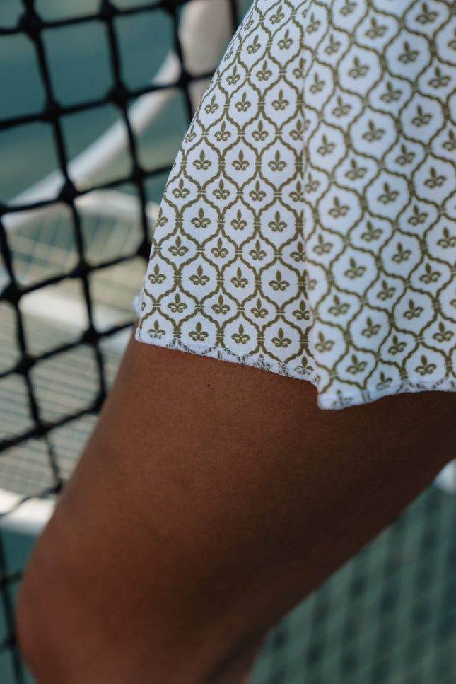 Befitnesslou | Skirt Mint Flor de Lis print