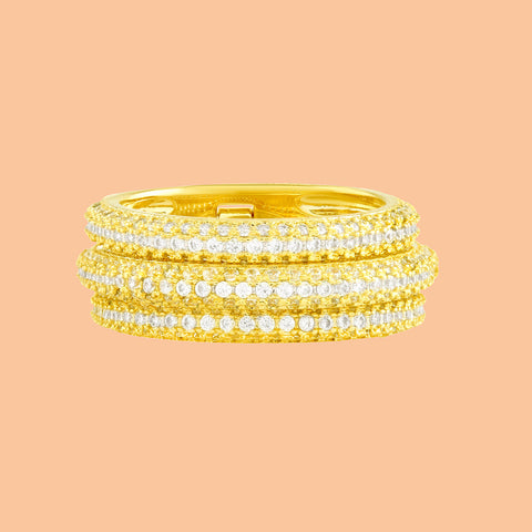 Arvino | Glitzy Star Studded Band Ring