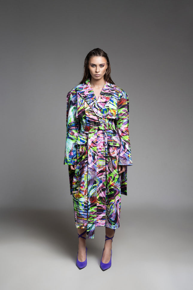 Psychedelic Overdose | Lotus Long Coat