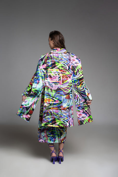 Psychedelic Overdose | Lotus Long Coat