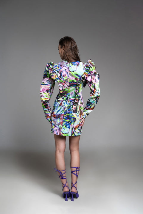 Psychedelic Overdose | Angel Mini Dress