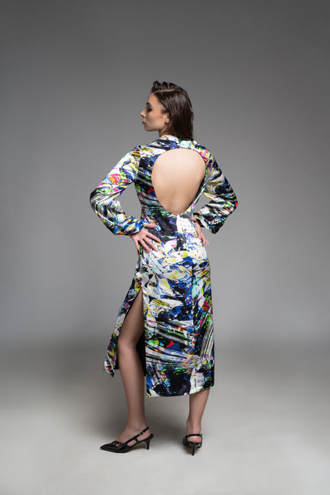 Psychedelic Overdose | Cleopatra Midi Dress