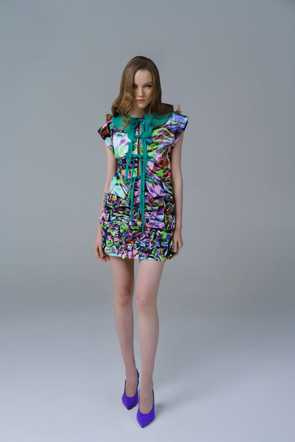 Psychedelic Overdose | Bow Mini skirt
