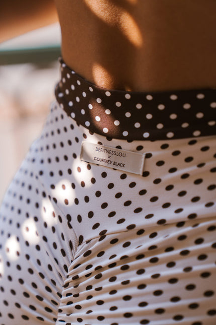 Befitnesslou | Capri CB Polkadot Off White&Brown