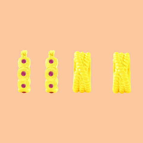 Arvino | Enchanted Sparkle Stack Hoop earrings