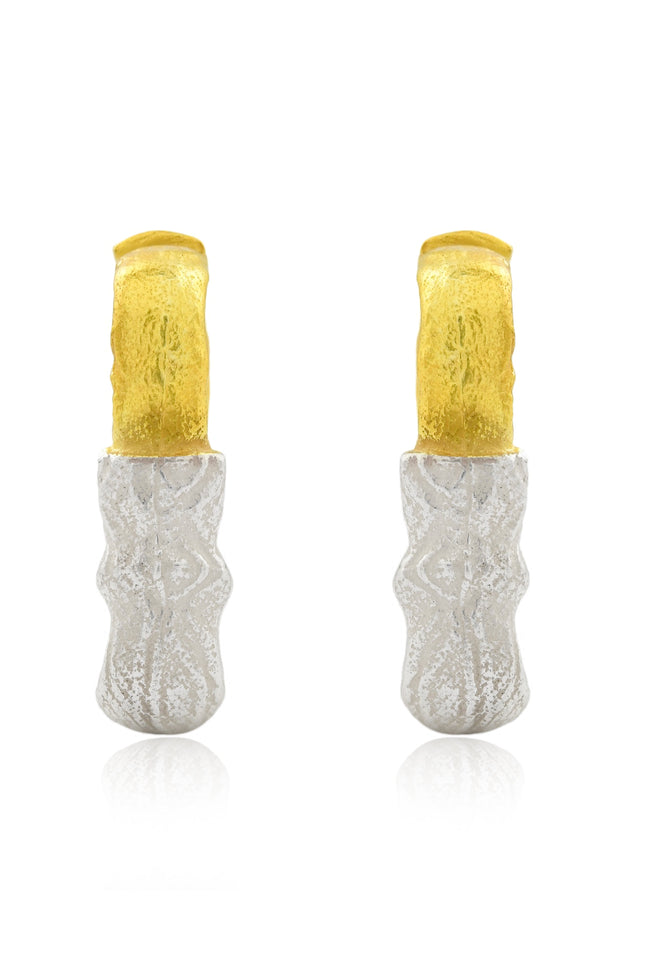Arvino | Dusk and Dawn 92.5 Sterling Silver Huggies( Medium )