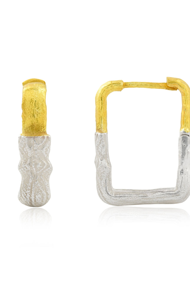 Arvino | Dusk and Dawn 92.5 Sterling Silver Huggies( Medium )
