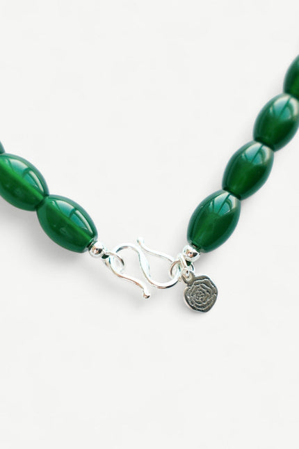 Miss Cecilia | Forest Agate Bead Necklace