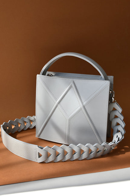 Gerda Retter Design | Facet Crossbody bag with handle and venice strap