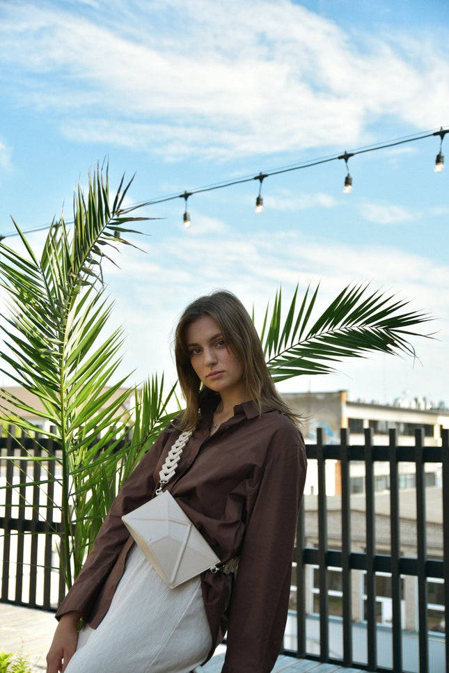 Gerda Retter Design | Facet Clutch with venice strap