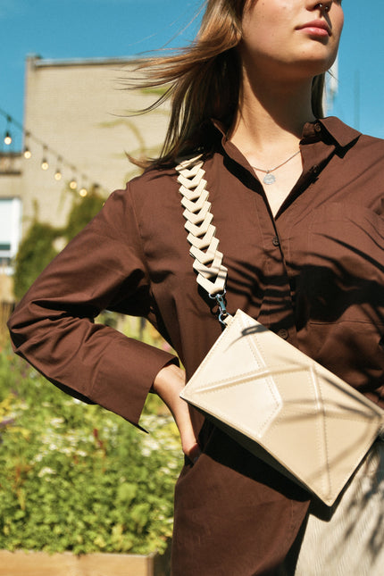 Gerda Retter Design | Facet Clutch with venice strap