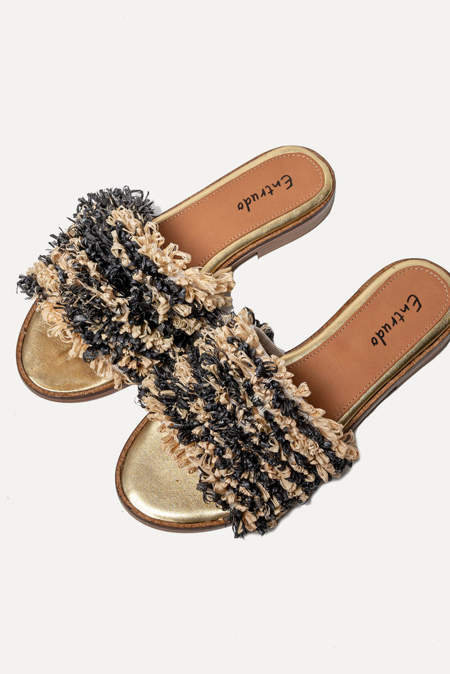Entrudo | Flip Flops Baçal Raffia two-tone