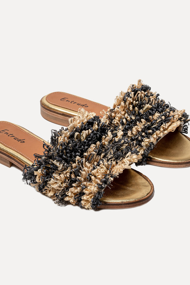 Entrudo | Flip Flops Baçal Raffia two-tone