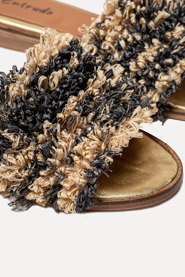 Entrudo | Flip Flops Baçal Raffia two-tone