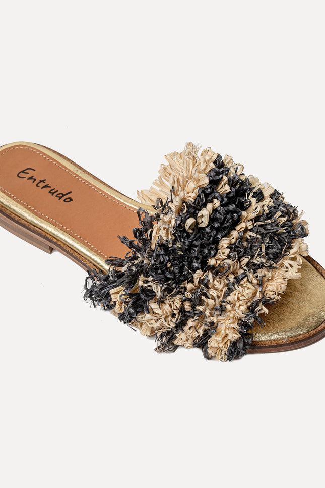 Entrudo | Flip Flops Baçal Raffia two-tone