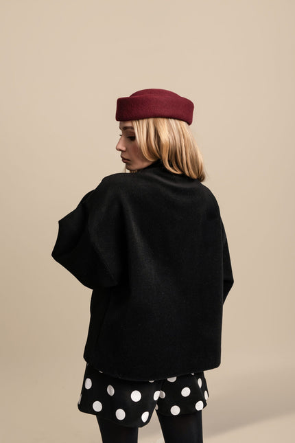 Maoconcept | Elegancka czarna kurtka z podszewką