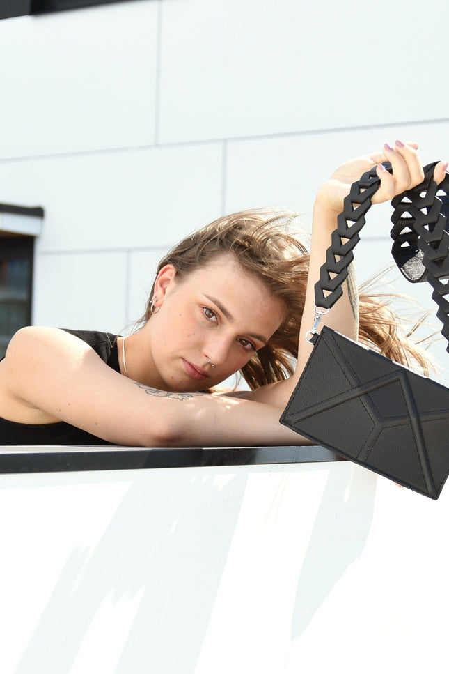 Gerda Retter Design | Facet Clutch with venice strap