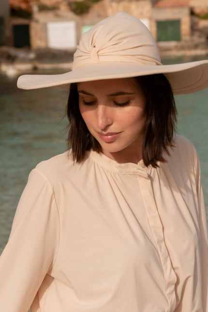 Kalani sunwear I Bahamas UV Sun Hat Nude