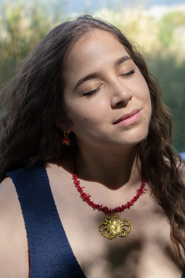 Pezi Jewellery | Carcinos Red Corall necklace