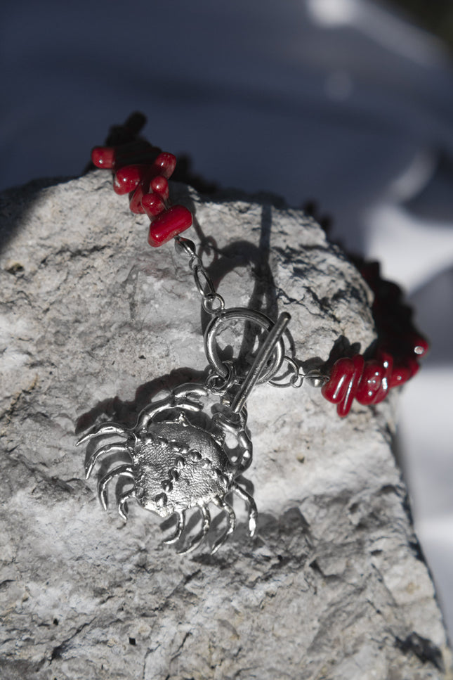 Pezi Jewellery | Carcinos Red korall bracelet