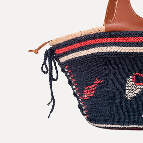 Entrudo | Koszyk Póvoa granatowy