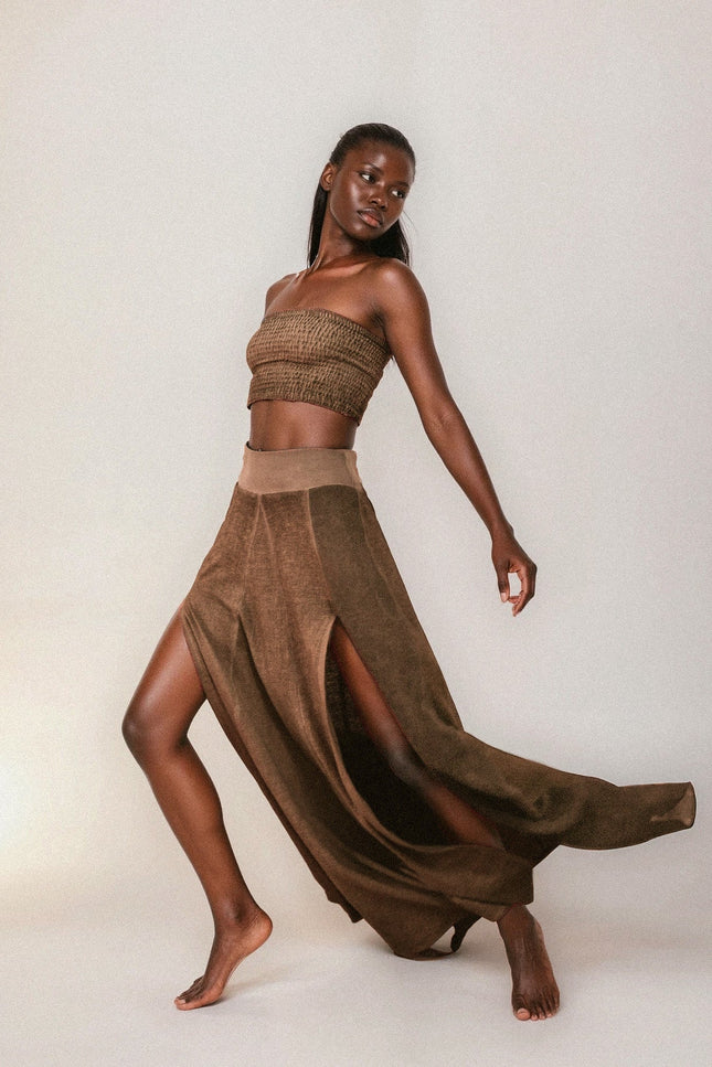 Zhenabia | ZHE Skirt in Desert Sand