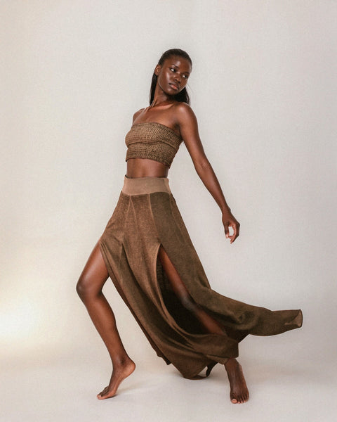 Zhenabia | ZHE Skirt in Desert Sand