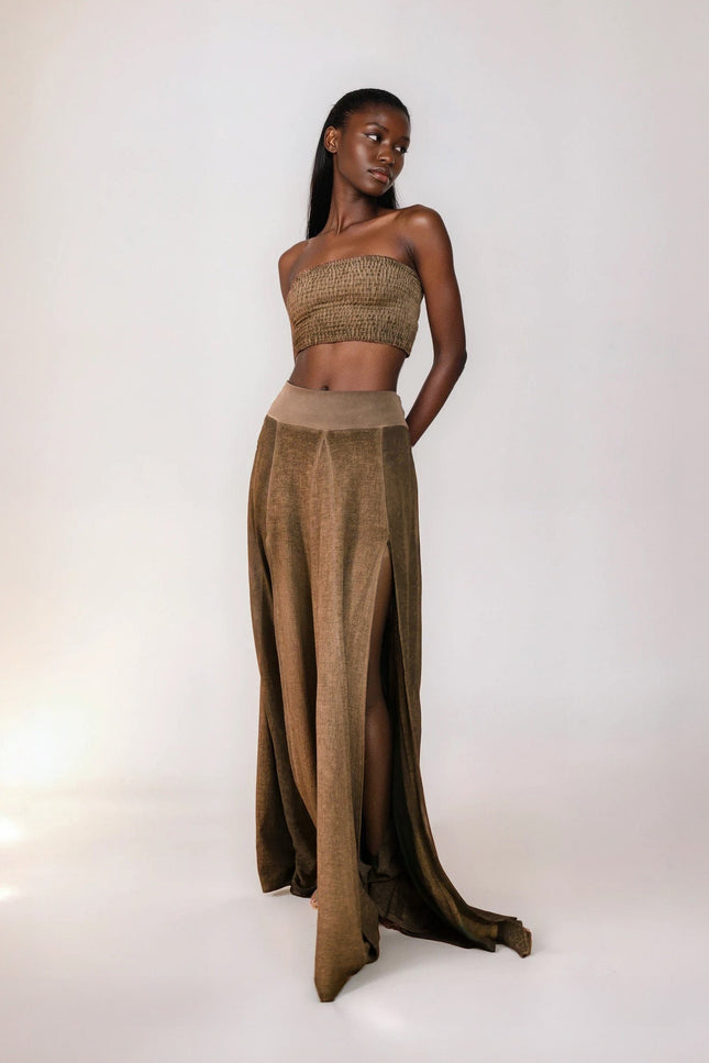Zhenabia | ZHE Skirt in Desert Sand
