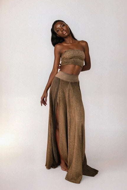 Zhenabia | ZHE Skirt in Desert Sand