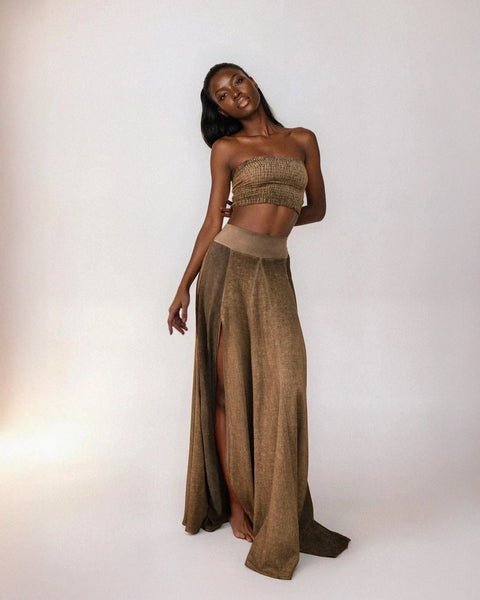 Zhenabia | ZHE Skirt in Desert Sand