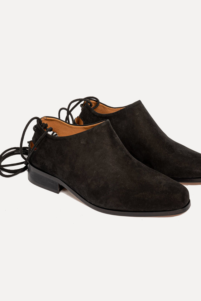 Entrudo | Careto Flat shoes with lace black