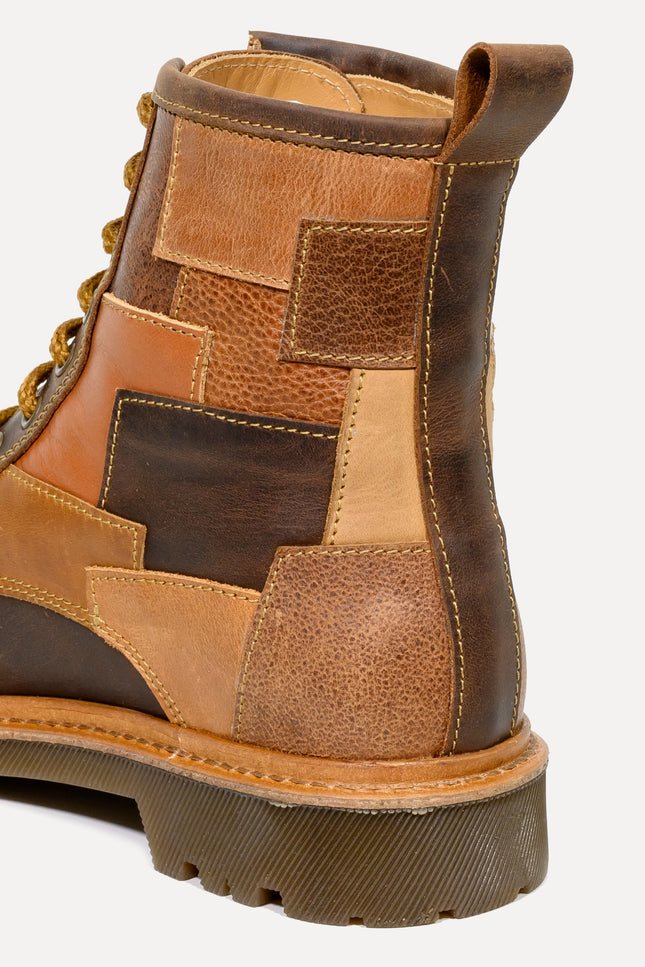 Entrudo | Paçó Patchwork Boots brown
