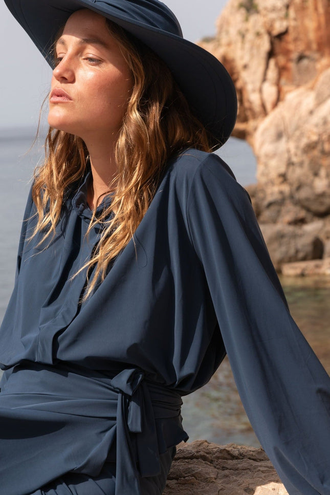 Kalani sunwear I Milano UV Blouse Navy