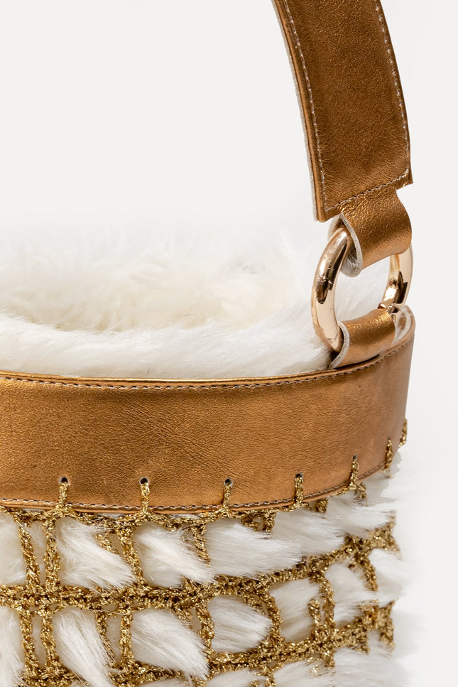 Entrudo | Covelinhas Bucket Bag brown & white