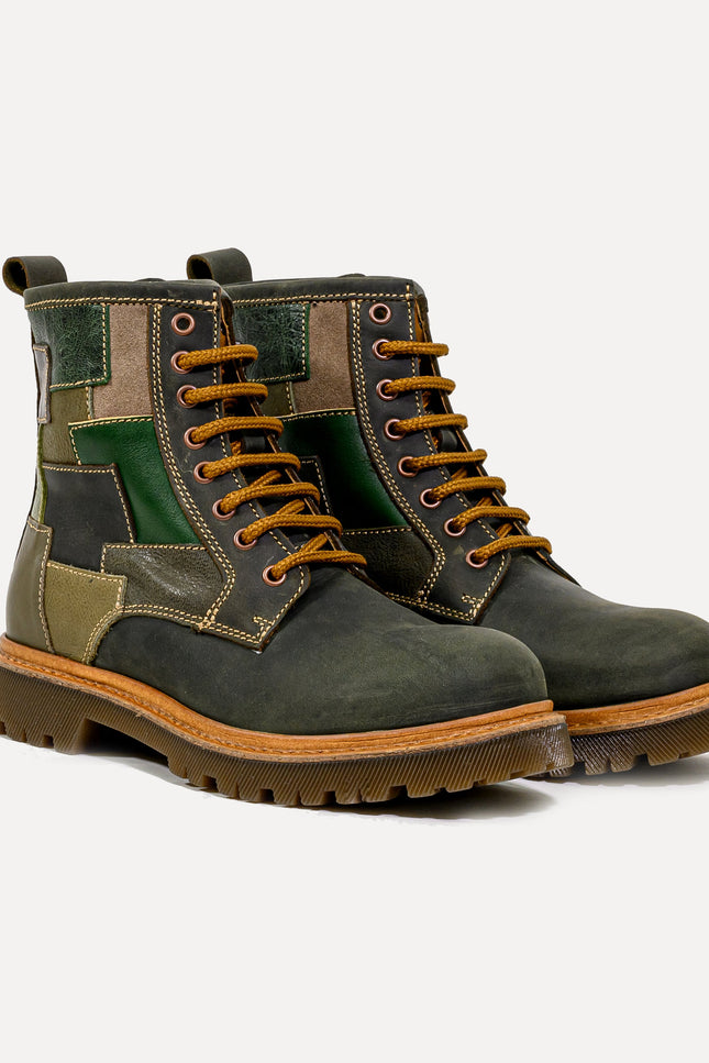 Entrudo | Paçó Patchwork Boots green