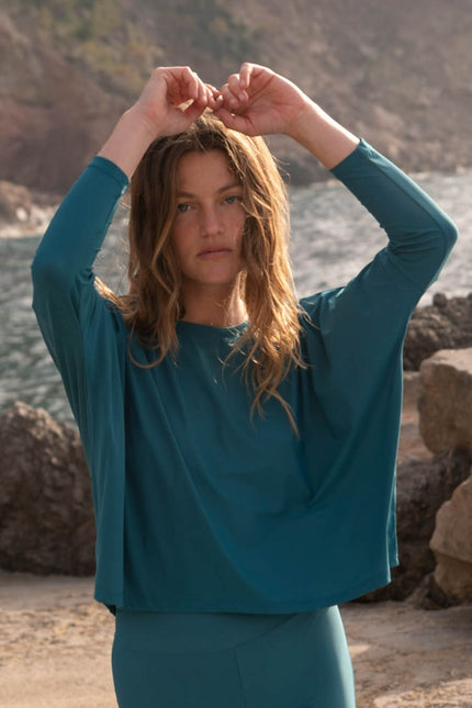 Kalani sunwear I Mykonos UV Top Teal
