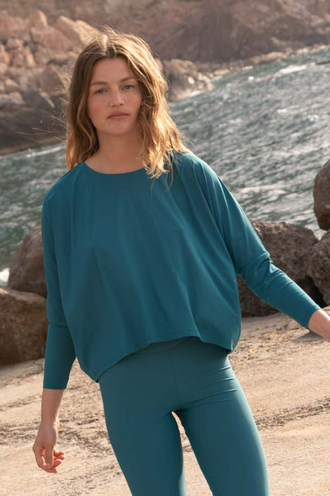 Kalani sunwear I Mykonos UV Top Teal