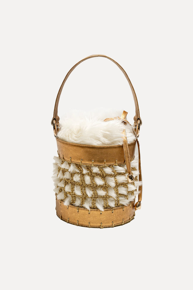 Entrudo | Covelinhas Bucket Bag brown & white