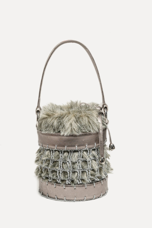 Entrudo | Covelinhas Bucket Bag grey & brown
