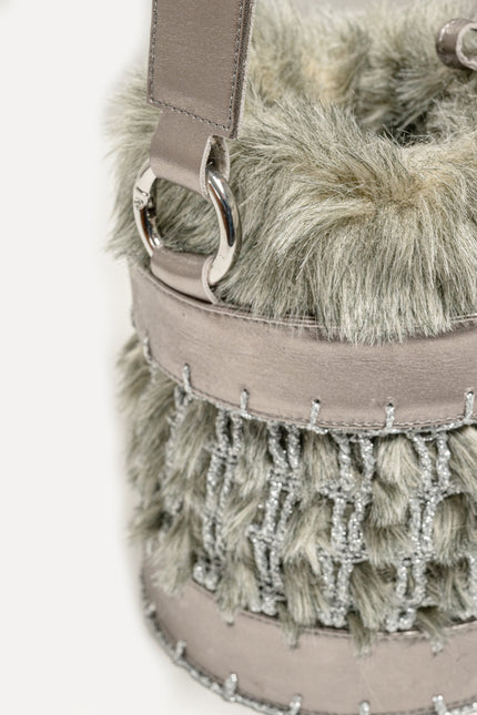 Entrudo | Torba bucket Covelinhas szaro-brązowa