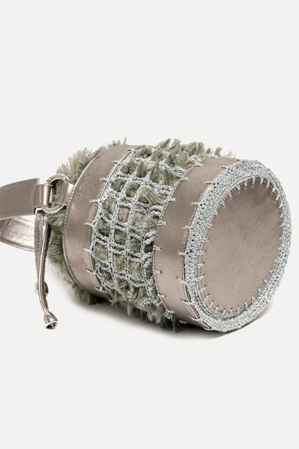 Entrudo | Torba bucket Covelinhas szaro-brązowa
